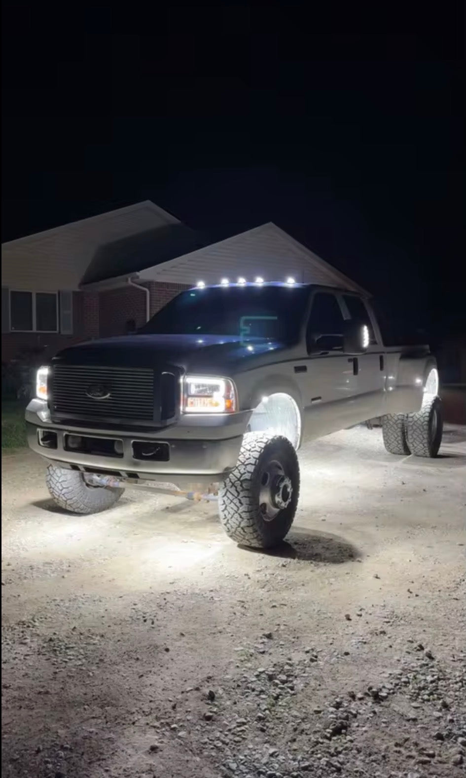 144 Pure White LED Rock Lights