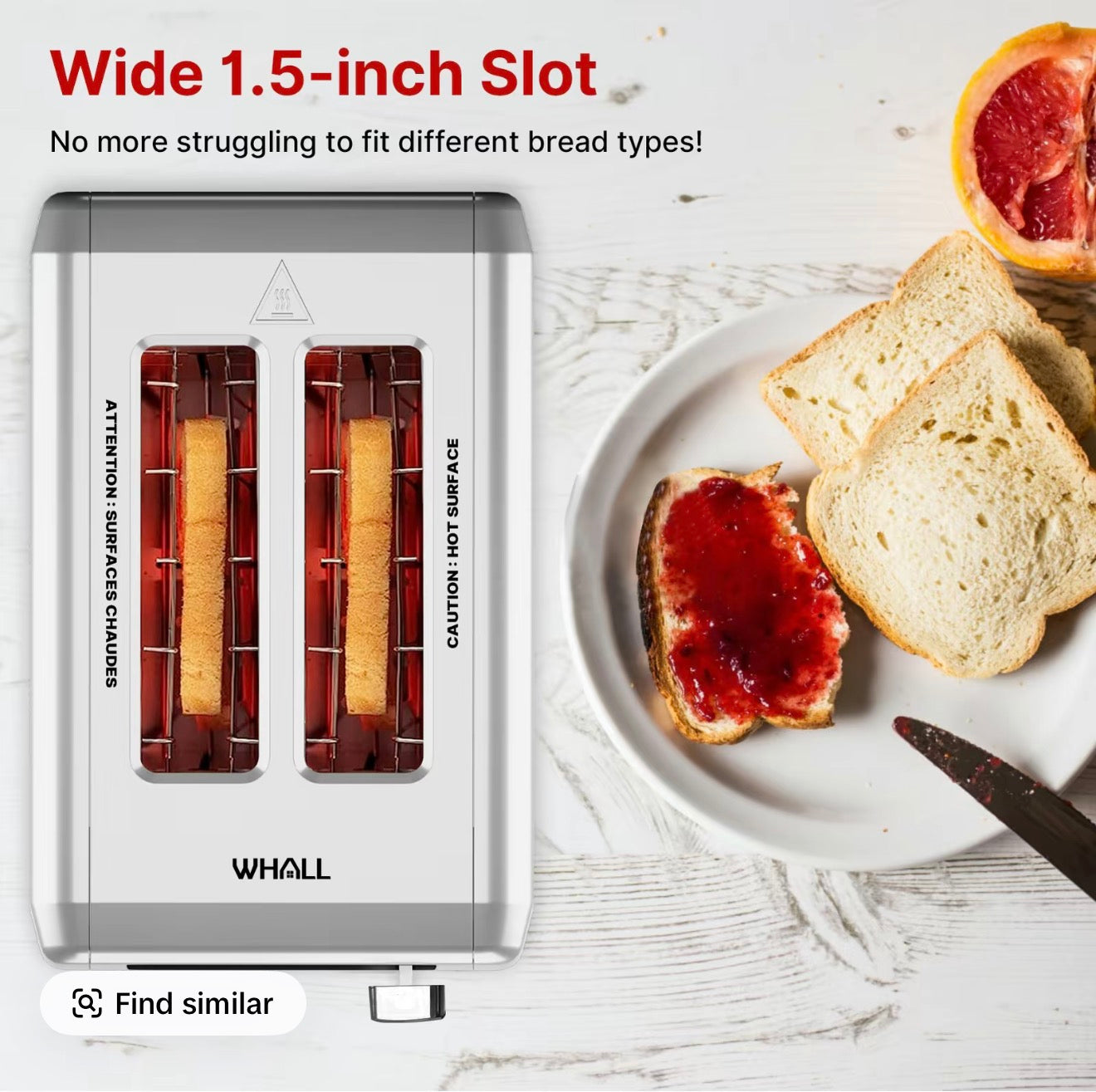 WhallUltra Smart Touchscreen Toaster