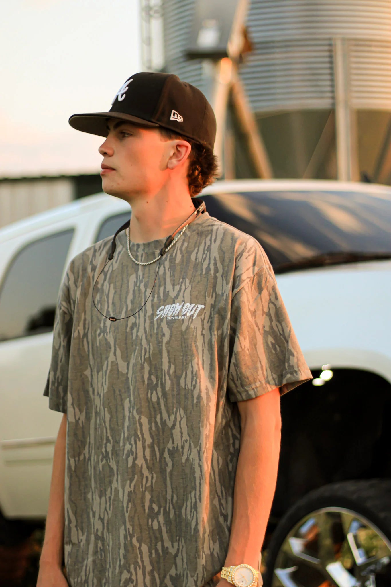 White ShowOut Bottomland Tee