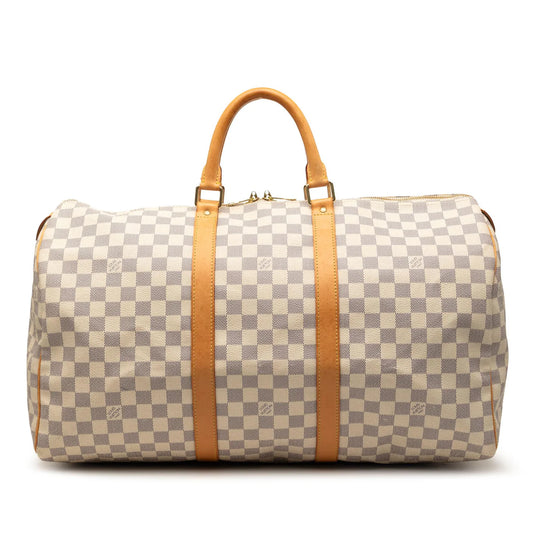 Loui Vuitton White Duffel